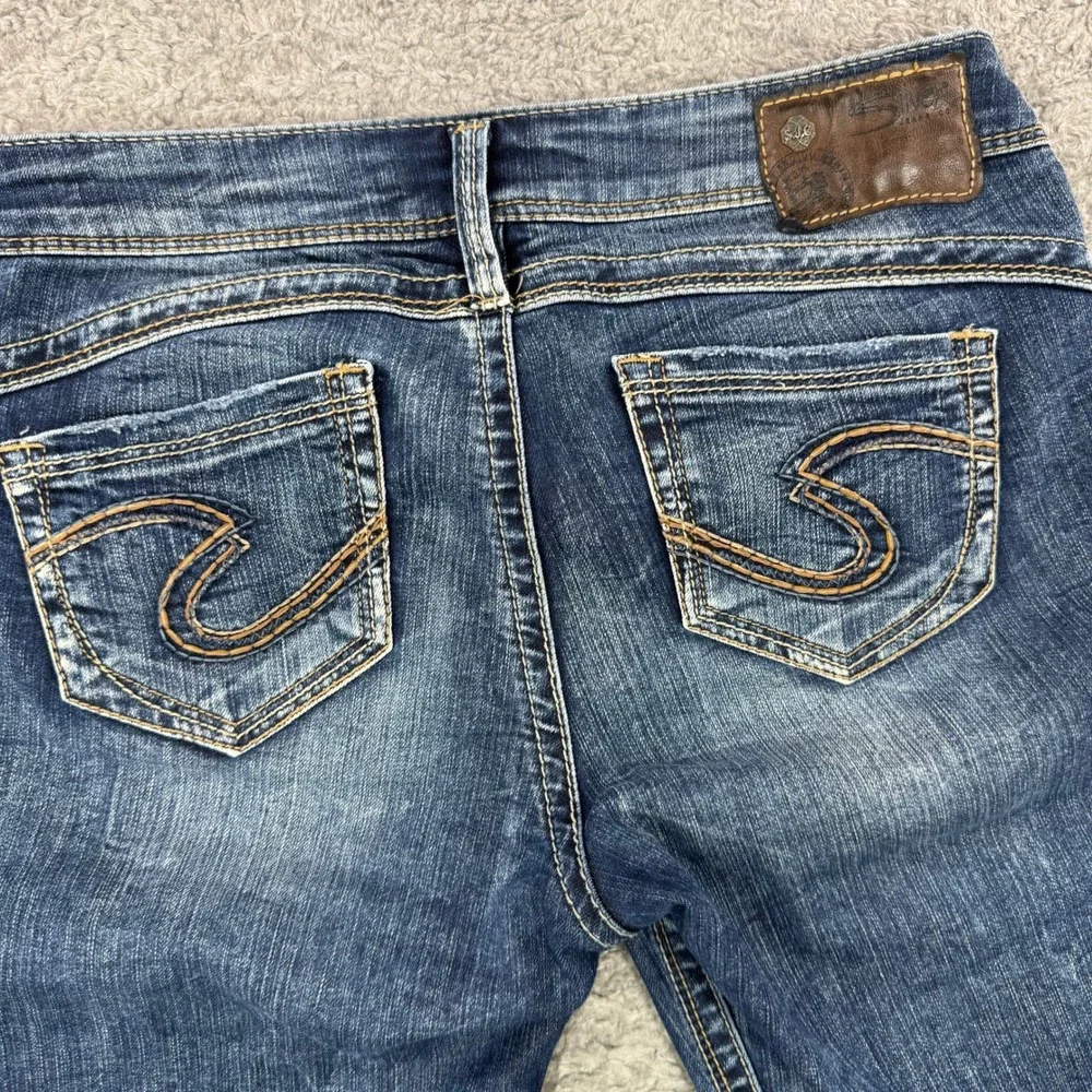 Silver Jeans Co Camden Rose Bermuda Shorts Dark Wash Denim Womens 29 L5021SSR470